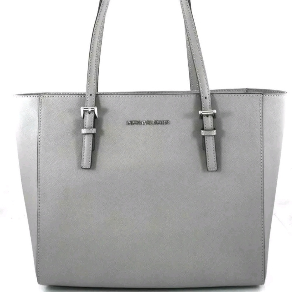 AUTHENTIC NWT MICHAEL KORS $268 LEATHER JET SET TR